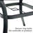 Omraj 40'' in. Round Metal Outdoor Dining Table with Umbrella Hole,  Tempered Glass Top-1715024788