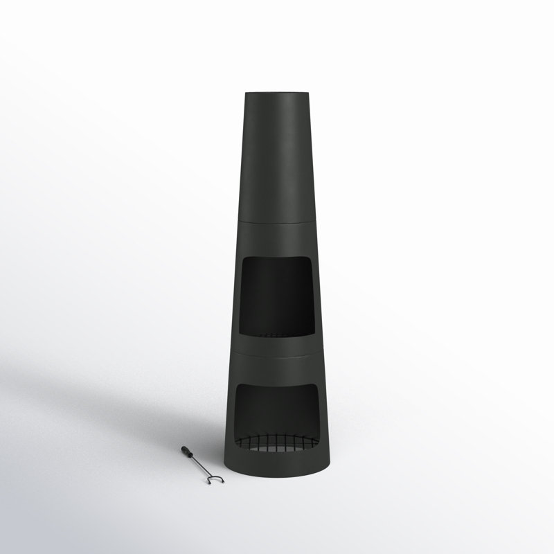Trek Tapered Steel Wood Burning Chimnea