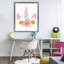 Cadre flottant licorne avec coeurs Daisy, design par Jesse Keith-836602783-836602781
