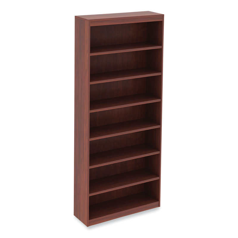Valencia Cherry Red Square Corner Bookcase with Generous Shelves
