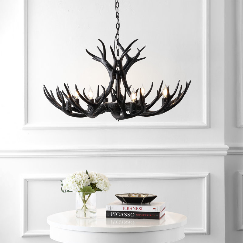 Lustre Rohrbach, 19" H x 36" W x 36" D, Noir