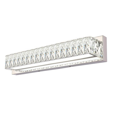 Bathroom Light Fixtures ,LED Vanity Lights For Bathroom 18W ,Crystal Chrome Lighting Fixtures