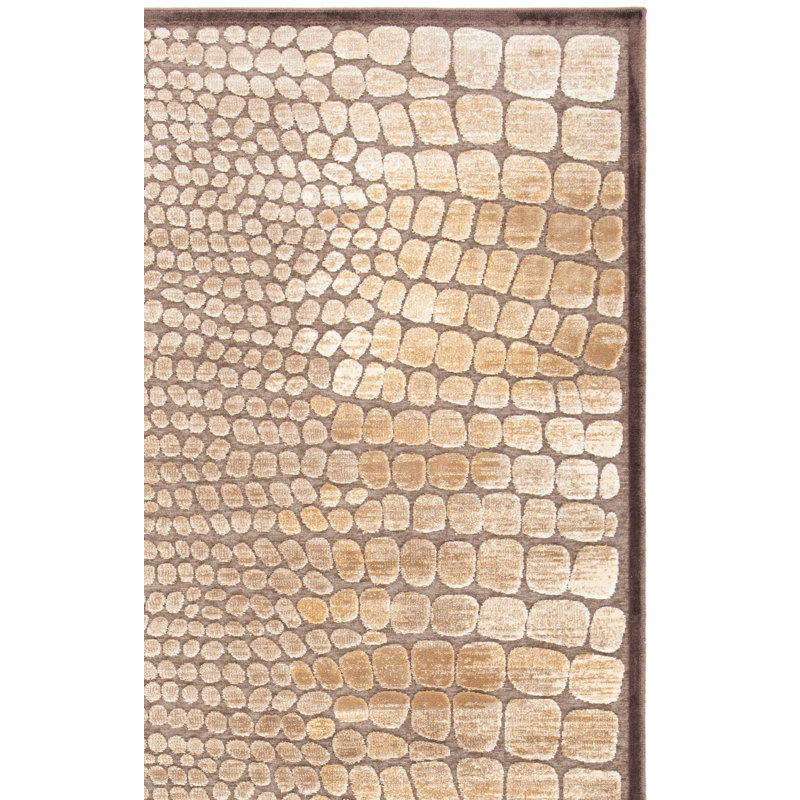 Tapis Heie brun foncé