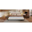 Lit rembourré sophistiqué Boucle avec lampes de lecture intégrées et étagères pour une chambre à coucher confortable, pratique et élégante-1572706206
