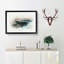 River Thames & London Skyline in Abstract - Framed Print-55758771-55758772