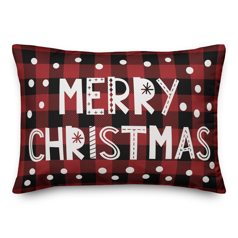  Housse de coussin Merry Christmas, Housse de coussin seulement - sans coussin