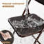 Chaise pliante en plastique imitation rotin (ensemble de 4)-1878652472