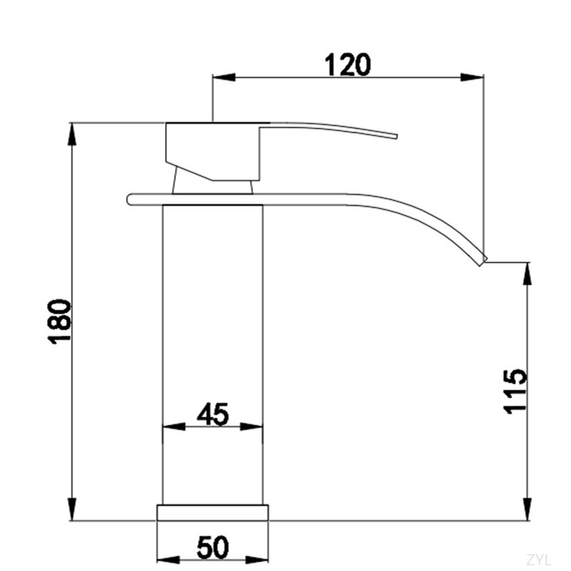 Single Handle Bathroom Faucet Lavatory Faucet Stainless Steel Single Hole-TP, Chrome
