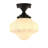 1-lamp White Glass Adjustable Flush mount light