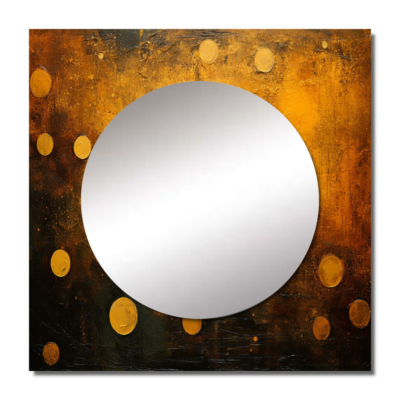 Deondra - Our Solar System Square Mirror For Wall Art Decor, 23" x 23"