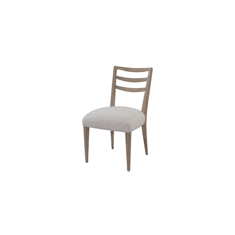 Ensemble de 2 chaises de salle à manger Ladderback, Gris, Sable