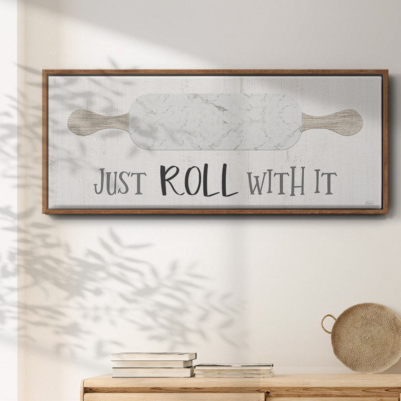 «Roll With It», toile encadrée