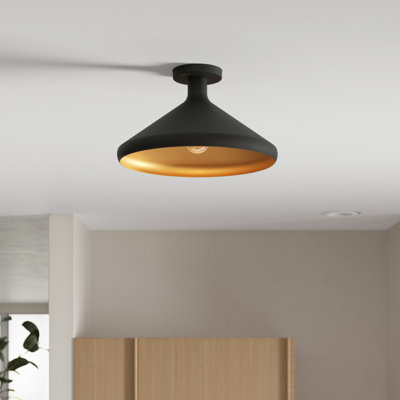 Plafonnier semi-encastré 1 lumière 15,25 po Fieldbrook