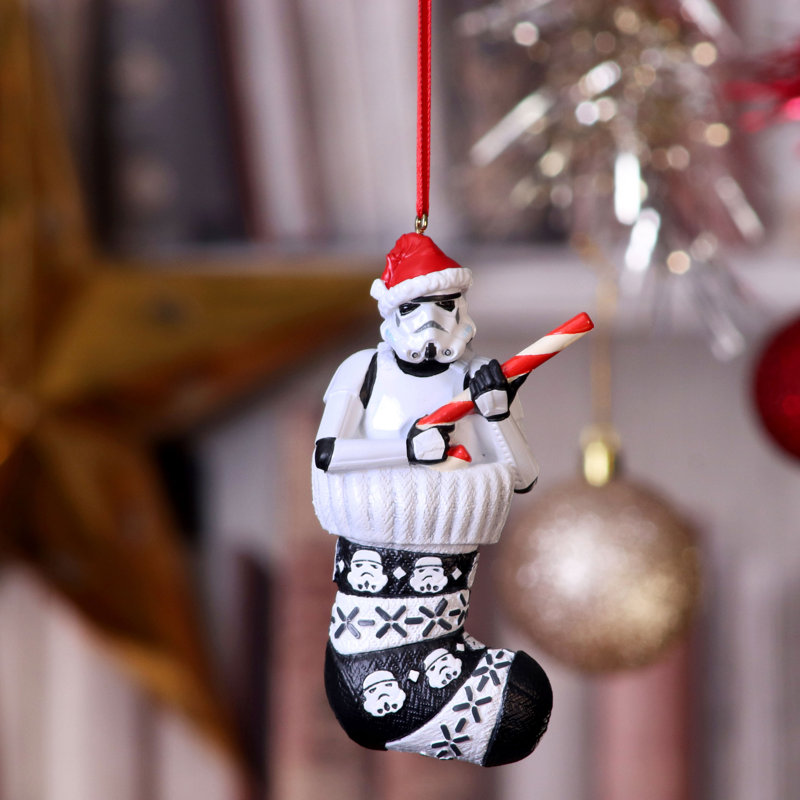 Ornement suspendu Nemesis Now Stormtrooper en bas, 11,5 cm