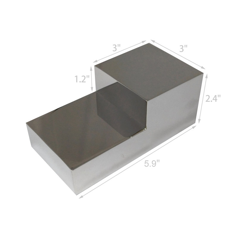 Fixturedisplays® Mini Trophy Podium 2-Step Metal Trophy Riser 290