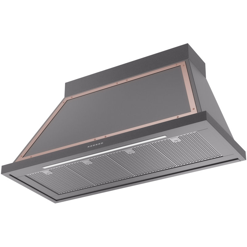Hotte murale 48 pouces ILVE Nostalgie II Series Noblesse avec 600 pi³ / min, Graphite mat / cuivre