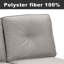 Canapé modulaire d'extérieur en osier avec coussins 73,62 po Deb-557180791-557180788