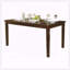 Table de salle à manger transitionnelle à finition espresso - placage de chêne