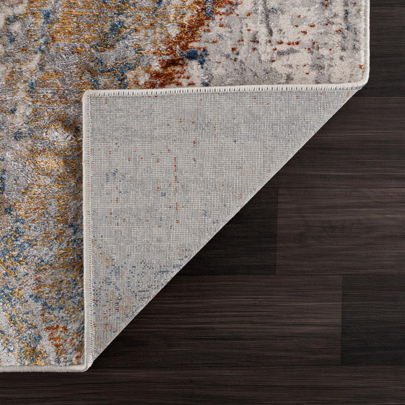 Abstract Indoor Rug, Rectangle 3'11" x 5'2"
