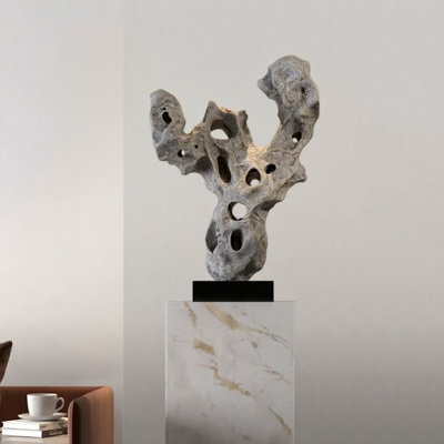Nouvelle pièce de décoration de sculpture en pierre de fibre de verre de style chinois