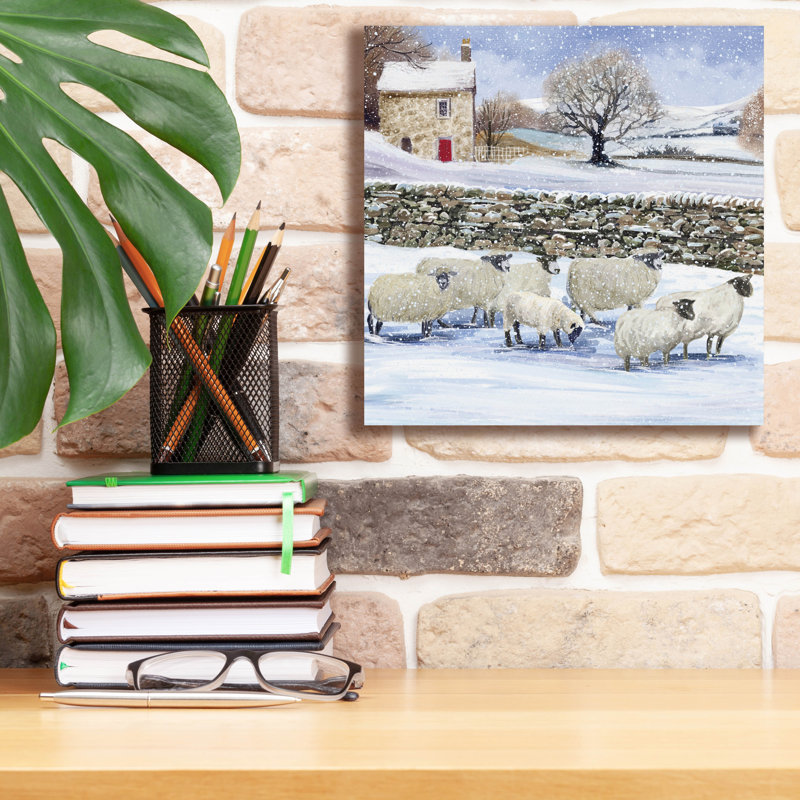  «Winter Woollies» par Elle Media Group SA, art mural 12 po x 12 po, H 12 po x l 12 po