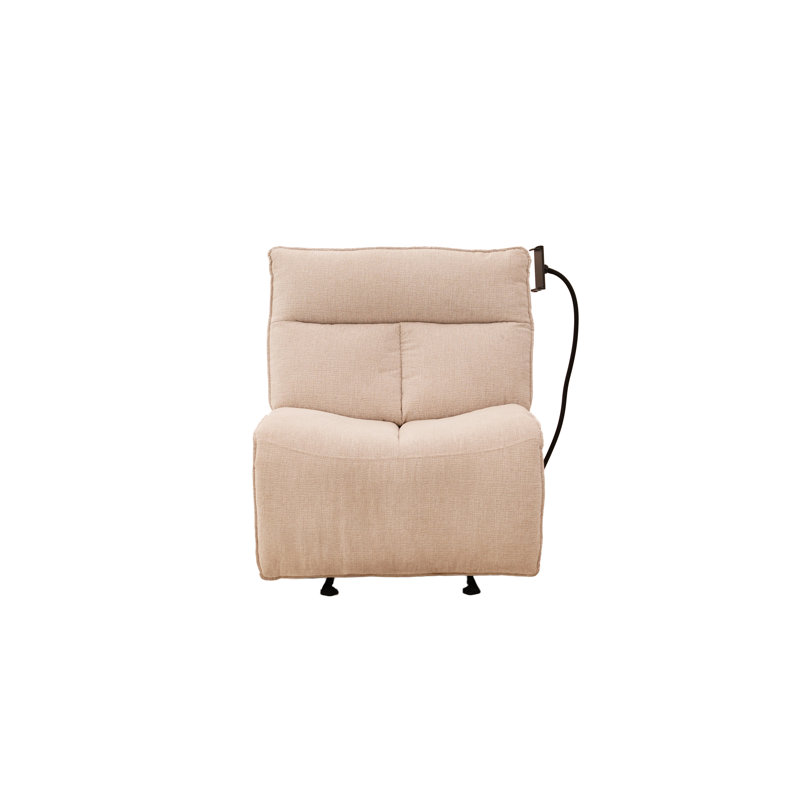 Fauteuil inclinable standard en velours de 31,89 po de largeur, Beige
