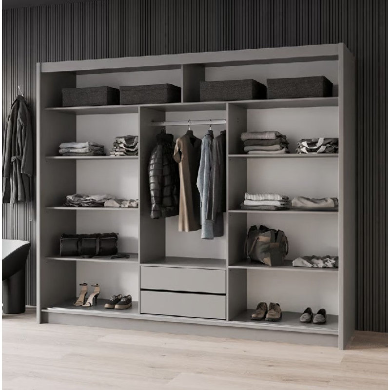 Manufactured Wood Wardrobe, Beige