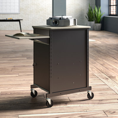 40'' H x 21'' W 1 AV Cart with Wheels