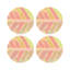 Sous-verres ronds en cuir tropical-119015390