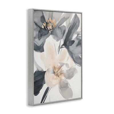 Giclée abstraite encadrée de fleurs abstraites, design par Andrea Haase