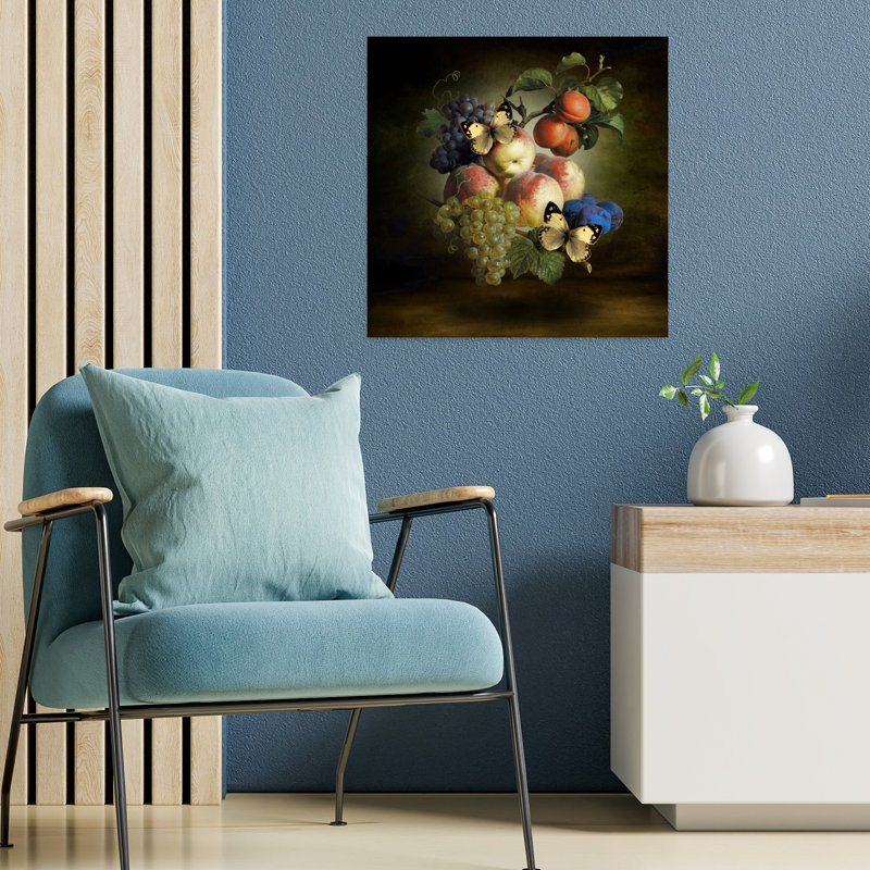 Art contemporain contemporain sur papillon, H 18 po x l 18 po