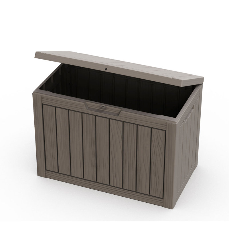 Boîte de rangement pour terrasse 45 po, Gris