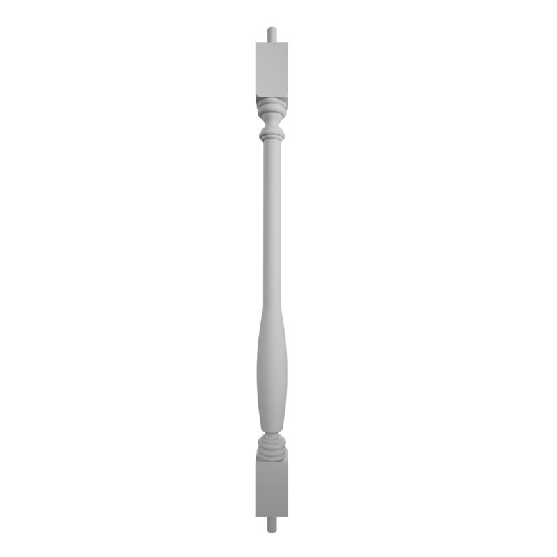 Endurathane 500 Series Winford Baluster, polyuréthane apprêté en usine, H 36 po x l 2,5 po x P 2,5 po