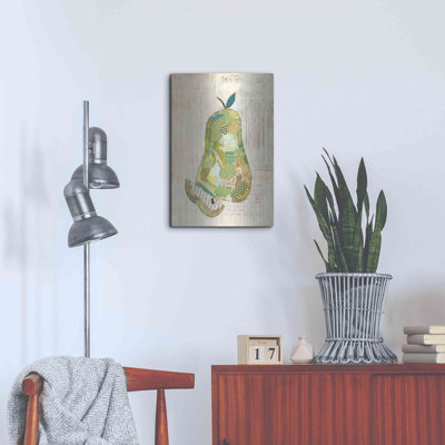 August Grove 'Pear by Courtney Prahl, Metal Wall Art, 12"x16"