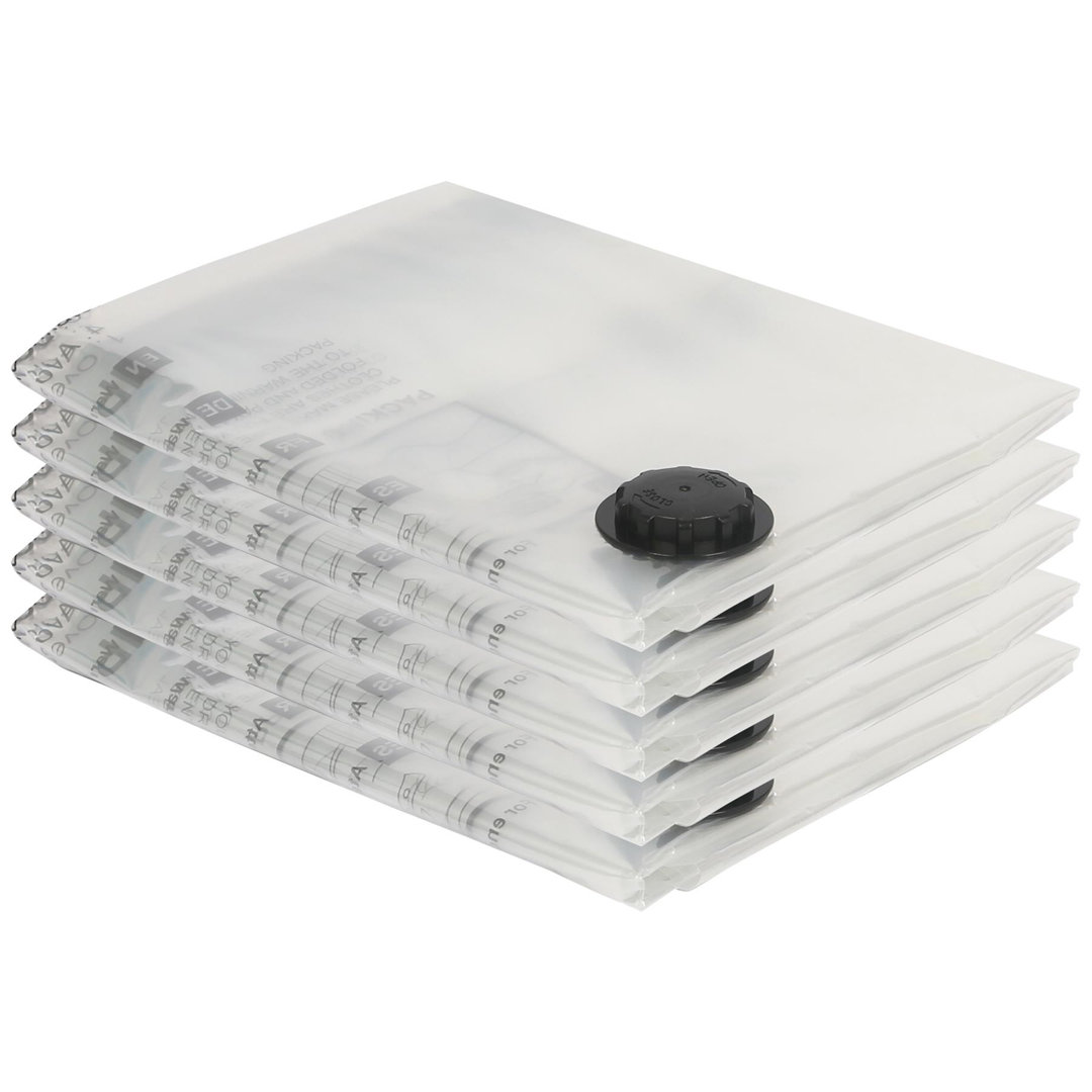 Harbour Housewares Unisex Black Vacuum Storage Bags - Extra-Large (90 X 120Cm) - Pack Of 5 | Size: Xl - Image 5