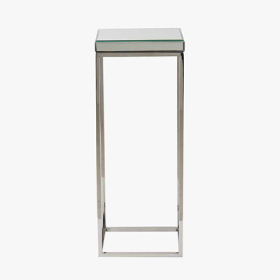 Siems Glass Top Frame End Table