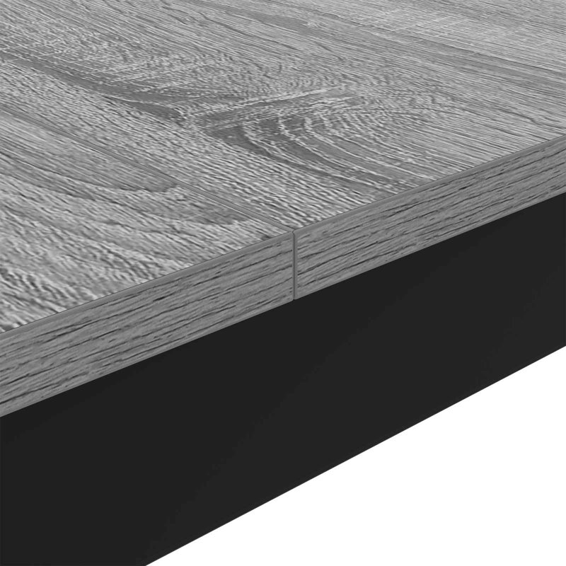 Standing Bar Table Engineered Wood, Grey, 105cmH x 140cmL x 80cmW
