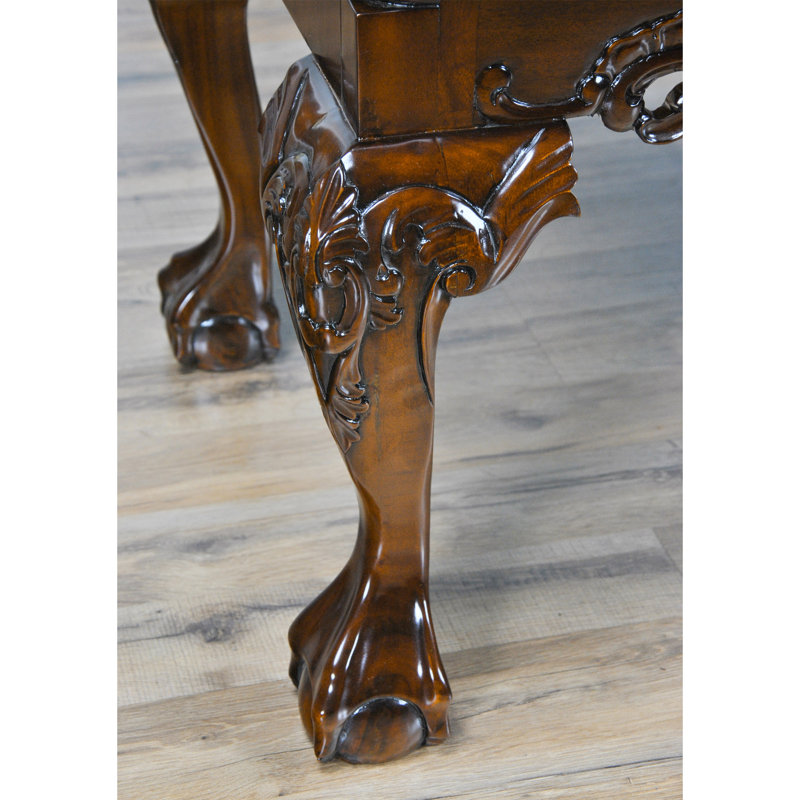 Victorian Mahogany Ball and Claw High Chest with Carved Legs