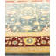 Tapis unique jaune / bleu sarcelle / marron noué à la main Varpu Mogul 10 pi 1 po x 14 pi 4 po