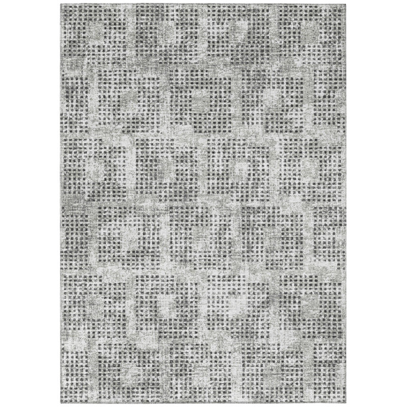 Iona-Louise Performance Chenille Washable Indoor / Outdoor Rug, Rectangle 8' x 10'