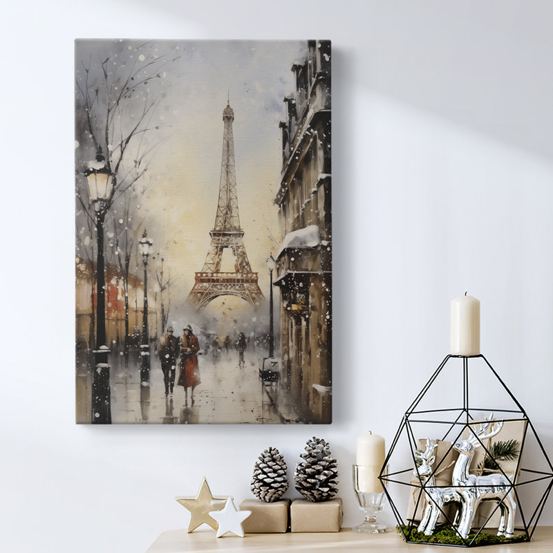Art des Fêtes de Noël - Toile tendue avec châssis DLIX, H 27 po x l 18 po