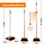 Adjustable Broom And Dustpan Set-1878219557