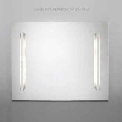 Miroir de salle de bain/coiffeuse avec éclairage biseauté moderne et contemporain réflexion