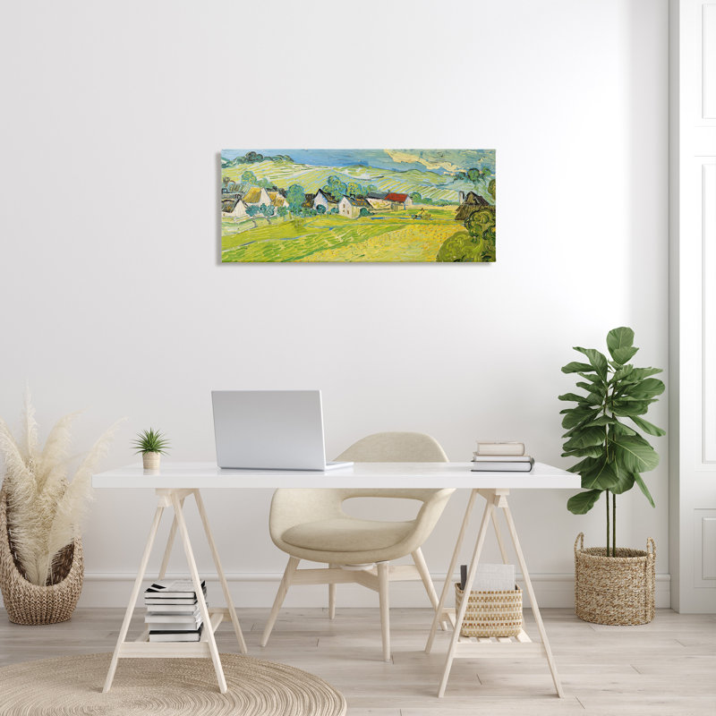 «Classic Van Gogh Sunny View», peinture Vue Ensoleille par Vincent Van Gogh - impression d'art graphique, H 17 po x l 40 po