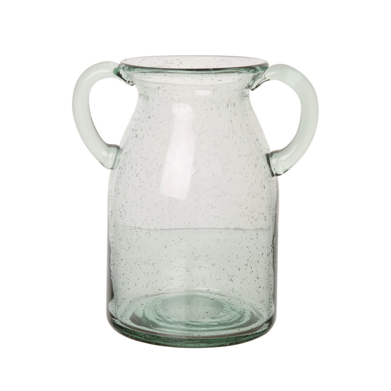 Vase de table en verre Geller, H 9,84 po x l 8,07 po x P 6,29 po