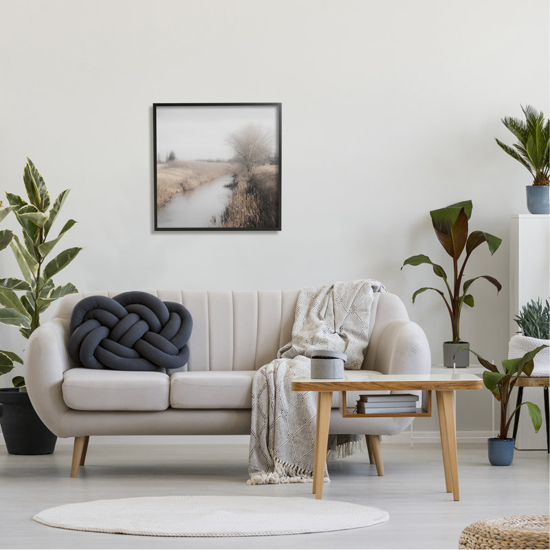 Photographie de Quiet Stream, H 24 po x l 24 po x P 1,5 po, Giclée encadrée noir minuit