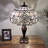 Haruko Tiffany Table Lamp Stained Glass Baroque Style Lavender LED Bulbs Included 16'W*16"D*24"H-39095494