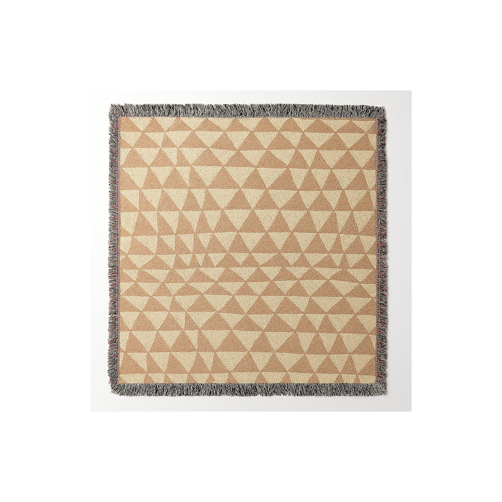 Kelia Cotton Throw Blanket, 50" x 60" – Throw, Rust Brown