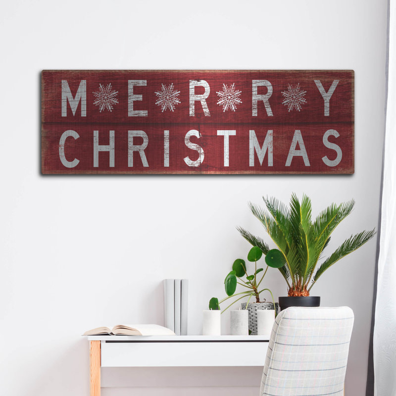 «Merry Christmas Sign 2» par Cindy Jacobs, H 16 po x l 48 po