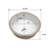 15.75"X15.75" White Ceramic Round Undermount Bathroom Sink With Overflow